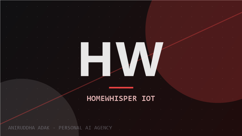 HomeWhisper IoT project thumbnail